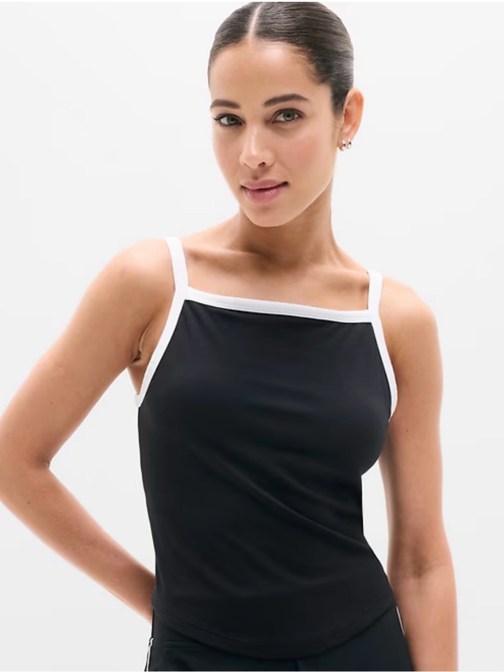 Athleta Signature Rib Apron Tank Top